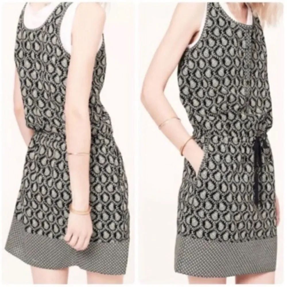 Lou & Grey paisley blousen dress. XXS